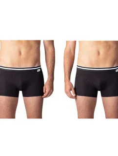 Dvojbalení bavlněných boxerek COTTON STRETCH BOXER 2x - BELLINDA - černá