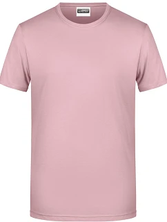 8008 Pánské tričko z bio bavlny model 22438018 soft pink - Daiber