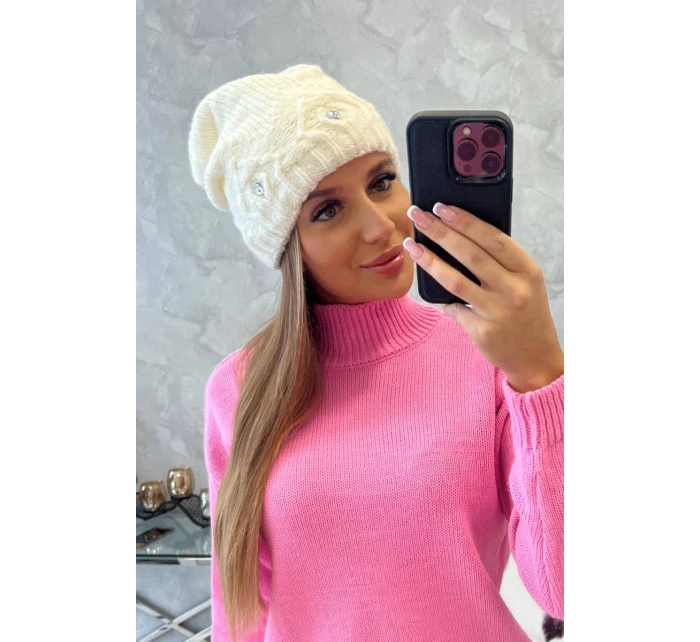 Dámská čepice Ramona K383 ecru Dámská čepice Ramona K383 ecru