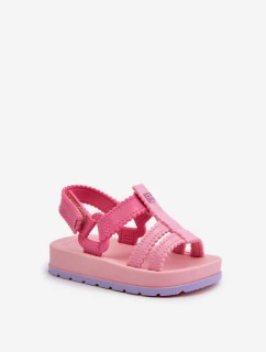 Dětské sandálky Na suchý zip  Růžové model 21661998 - Zaxy