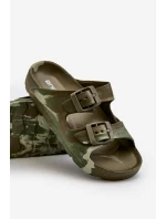 Lehké Dětské Pěnové Žabky S Sponami Tmavě Zelené Adirnaca Lehké Dětské Pěnové Žabky S Sponami Tmavě Zelené Adirnaca