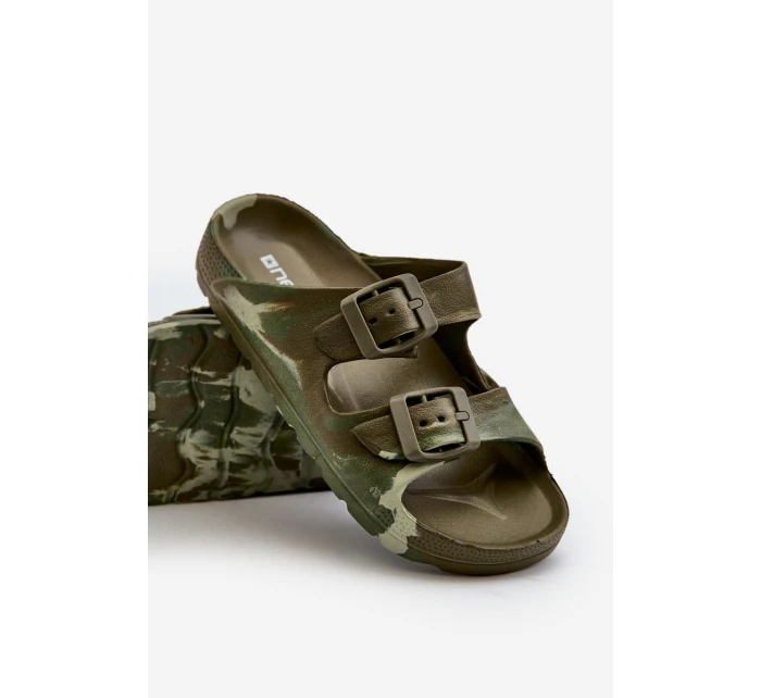 Lehké Dětské Pěnové Žabky S Sponami Tmavě Zelené Adirnaca Lehké Dětské Pěnové Žabky S Sponami Tmavě Zelené Adirnaca