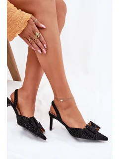 Lodičky S  A Mašlí Černé model 21698830 - Boto