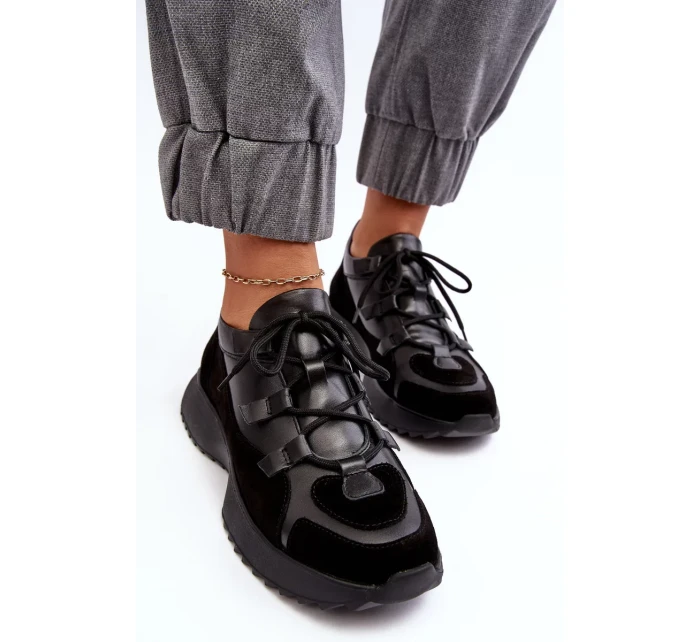 Kožená dámská sportovní obuv Zazoo Black Kožená dámská sportovní obuv Zazoo Black