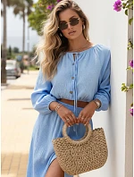 komplet damski bawełniany ze niebieski model 22198763 - FashionStreet komplet damski bawełniany ze niebieski model 22198763 - FashionStreet