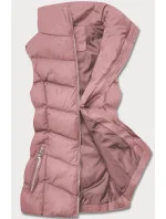 Růžová péřová dámská vesta (5M719-46) Růžová péřová dámská vesta (5M719-46)