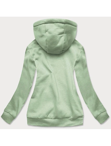 Dámská tepláková mikina v pistáciové barvě model 17969090 - J.STYLE