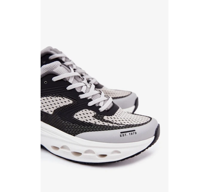 Pánské sportovní boty na platformě Big Star – šedé Pánské sportovní boty na platformě Big Star – šedé