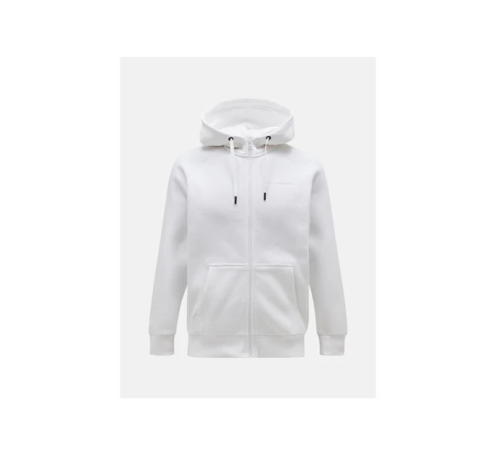 Peak Performance M Original Small Logo Zip Hood White