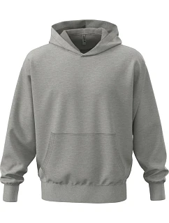 Next Level Apparel N 9307 Těžká oversize unisex mikina s kapucí 08.9307 heather grey