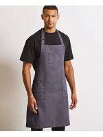 Premier PR 132 Bavlněná zástěra s laclem "Chino" 39.0132 black Premier PR 132 Bavlněná zástěra s laclem "Chino" 39.0132 black