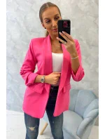 Sako s klopami elegantní růžové Sako s klopami elegantní růžové