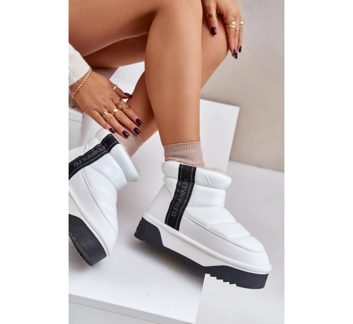 Nízké Sněhové Boty Na Tlusté Podešvi D.Franklin Bílé DFSH371011