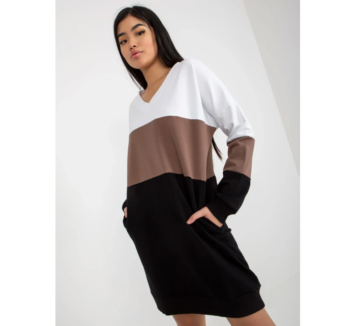 RV SK 8382 šaty.04 bílá a černá