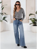 Dámský svetr MELANIA světle šedý FashionStreet MY1654