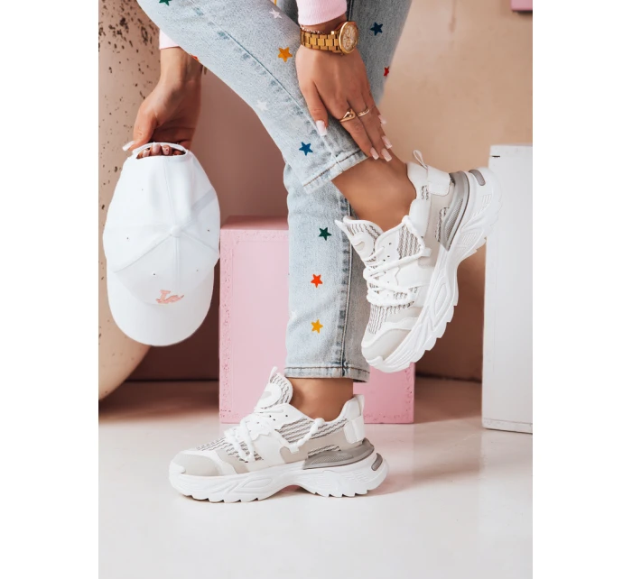 Dámské tenisky na vysoké platformě BEASTAR beige FashionStreet ZY0850