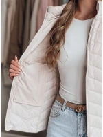Dámská přechodná prošívaná bunda béžová Dstreet model 21986898 - FashionStreet