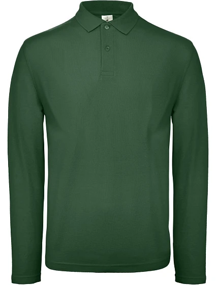 B&C ID.001 LSL Pánské piqué polo s dlouhým rukávem 01.0I12 bottle green B&C ID.001 LSL Pánské piqué polo s dlouhým rukávem 01.0I12 bottle green