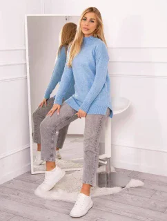 Stojanový svetr modrý