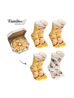 Rainbow Socks Pizza 4 páry model 21606741 - ZOOKSY/RAINBOW SOCKS