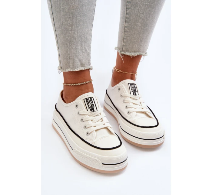 Dámské tenisky Big Star model 21653758 Bílé - Big Star Shoes Dámské tenisky Big Star model 21653758 Bílé - Big Star Shoes