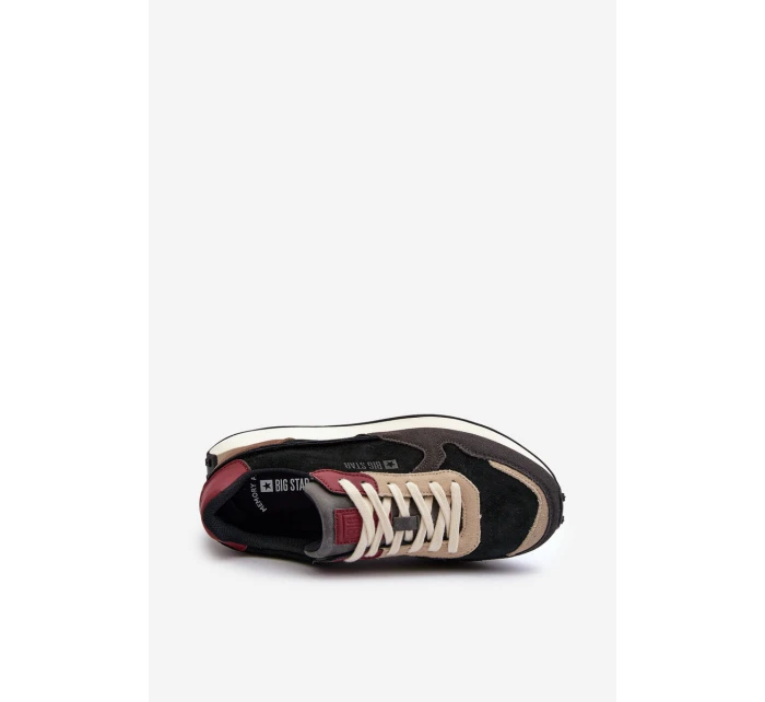 Pánské tenisky s pamětí Memory Foam System Big Star NN174357 Černé Pánské tenisky s pamětí Memory Foam System Big Star NN174357 Černé