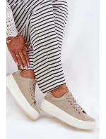 Dámské Textilní Tenisky Na Platformě Big Star model 21693197 Béžové - Big Star Shoes