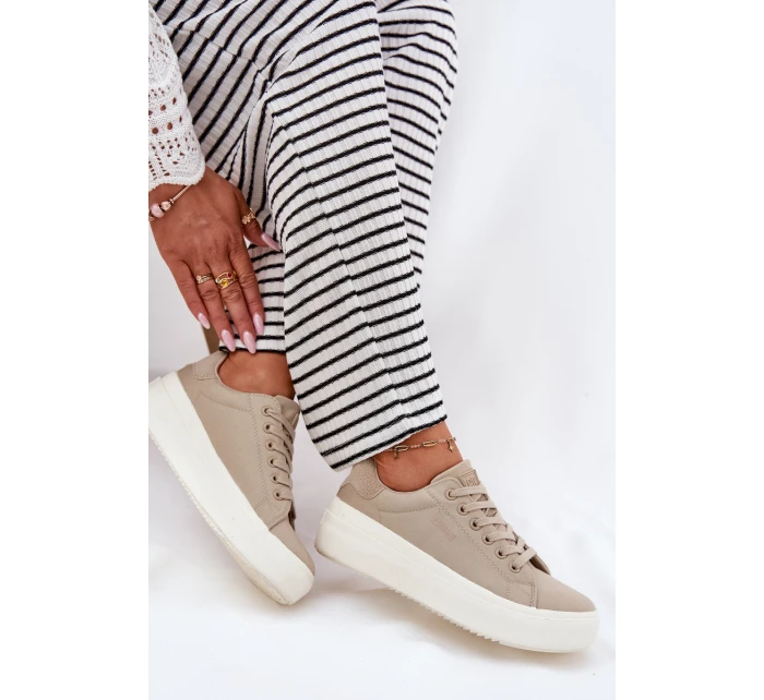 Dámské Textilní Tenisky Na Platformě Big Star model 21693197 Béžové - Big Star Shoes