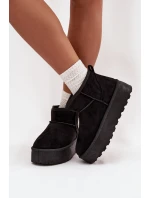 Dámské sněhule na platformě s přezkami černé Maelle Dámské sněhule na platformě s přezkami černé Maelle