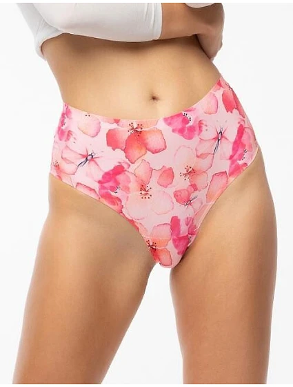 Dámské kalhotky Mallow Simple Brasil Maxi růžové - Julimex Dámské kalhotky Mallow Simple Brasil Maxi růžové - Julimex