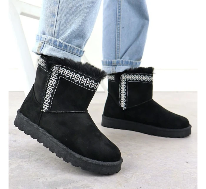 Dámské sněhule semišové černé Potocki 06303