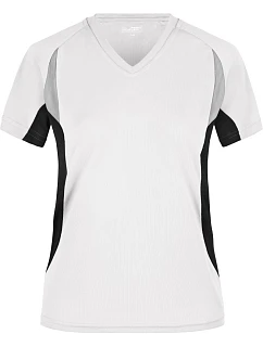 Daiber JN 390 Dámské běžecké tričko s výstřihem do V 02.0390 white/black