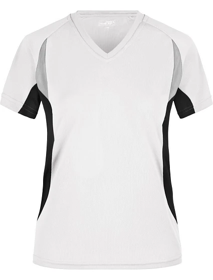 Daiber JN 390 Dámské běžecké tričko s výstřihem do V 02.0390 white/black Daiber JN 390 Dámské běžecké tričko s výstřihem do V 02.0390 white/black