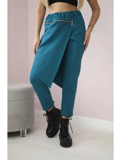 Punto Milano Zimní kalhoty s ozdobným zipem námořní Punto Milano Zimní kalhoty s ozdobným zipem námořní