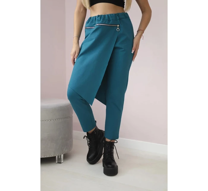 Punto Milano Zimní kalhoty s ozdobným zipem námořní Punto Milano Zimní kalhoty s ozdobným zipem námořní