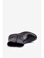 Mužské nízké boty na zip černé Brosta Mužské nízké boty na zip černé Brosta