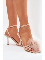 Dámské Sandály Na S Béžové model 21687027 - Boto Dámské Sandály Na S Béžové model 21687027 - Boto