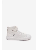 Zateplené Kožené Tenisky BIG STAR V274541FW Bílé Zateplené Kožené Tenisky BIG STAR V274541FW Bílé