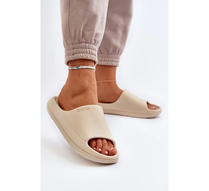 Lehké dámské pantofle Big Star Béžová