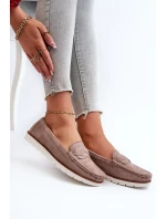 Dámské eko semišové tmavě béžová model 20451645 - Kesi