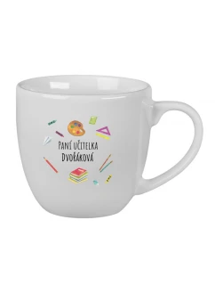 Personalizovaný keramický hrnek 400 ml pro paní učitelku/pana učitele (pomůcky)