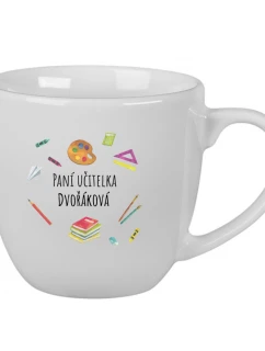 Personalizovaný keramický hrnek 400 ml pro paní učitelku/pana učitele (pomůcky)