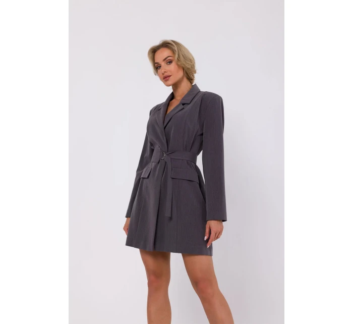 Šaty model 20724681 tmavě šedé - Moe