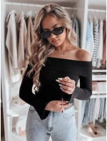 Dámská halenka s odhalenými rameny SHOWIT černá FashionStreet MY2424