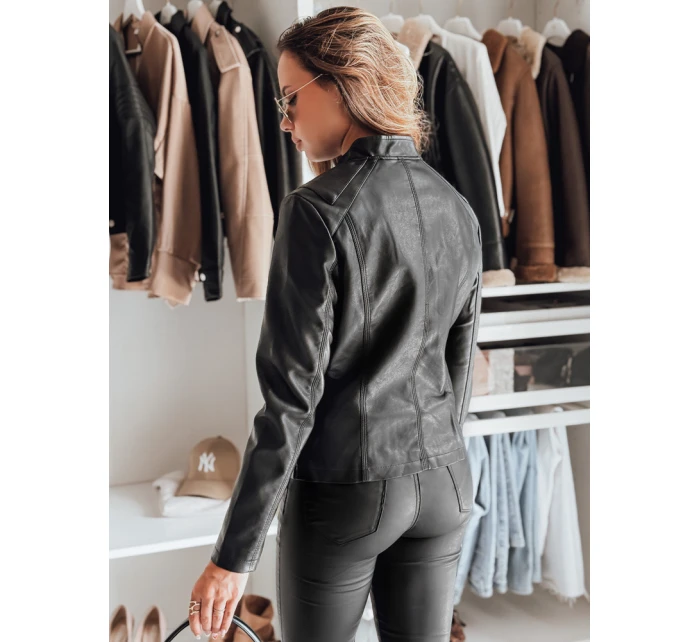 Dámská kožená bunda černá Dstreet model 21990643 - FashionStreet