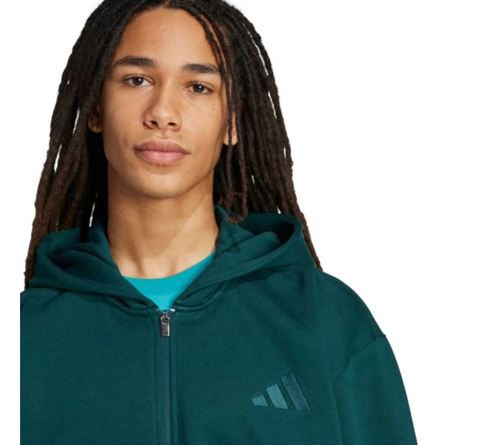 Pánská mikina adidas ALL SZN Fleece Full-Zip zelená JX5101 pánská Pánská mikina adidas ALL SZN Fleece Full-Zip zelená JX5101 pánská