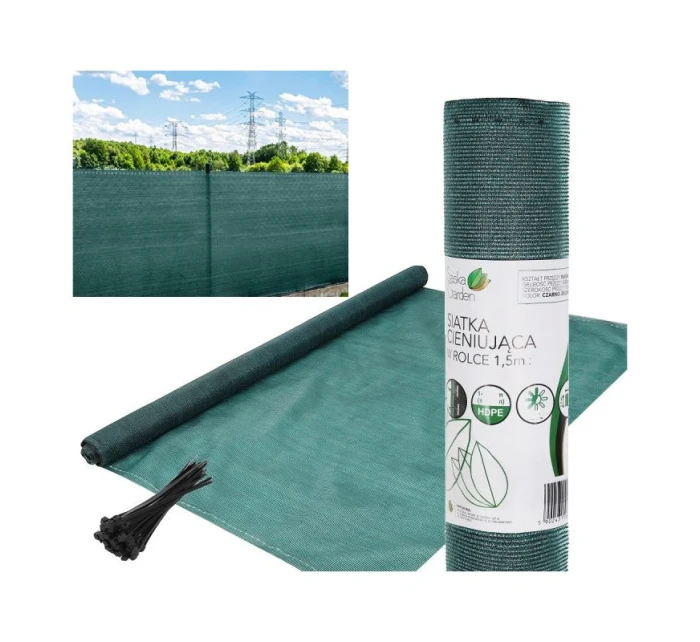 ODSTÍN SÍŤ 140G/M2 1,5X10M TMAVĚ ZELENÁ