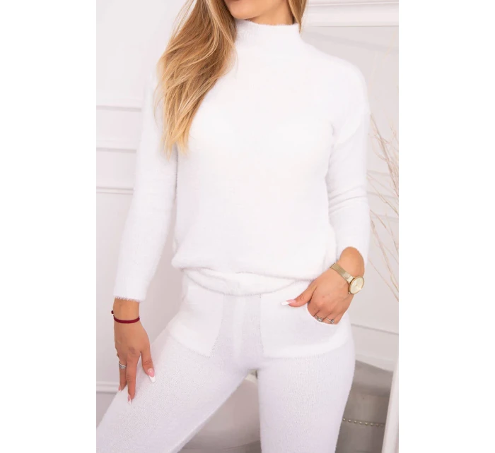 Dvoudílný svetrový set alpaka ecru Dvoudílný svetrový set alpaka ecru