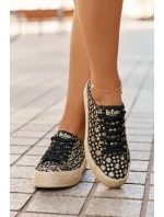 Vzory tenisky dámské na platformě s pletením model 21694043 černé - Lee Cooper