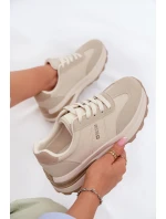 Dámské sportovní tenisky Big Star TT274876 HI-POLY SYSTEM Béžové